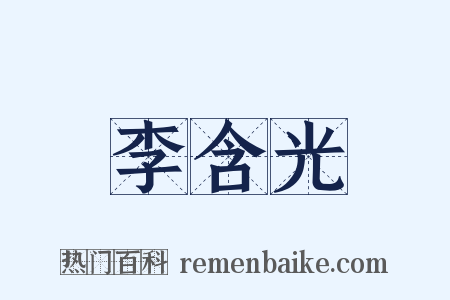 李含光是什么意思的图片